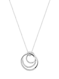 Sif Jakobs Jewellery Cubic Zirconia Spirale Necklace, Silver
