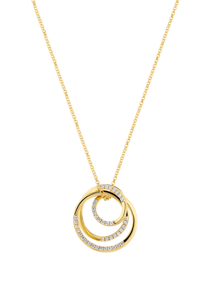 Sif Jakobs Jewellery Spirale Pendant Necklace, Gold, Gold