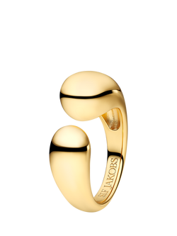 Sif Jakobs Jewellery Goccia Pianura Open Ring, Gold, Gold