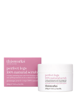 This Works Perfect Legs 100% Natural Scrub, 200g, 