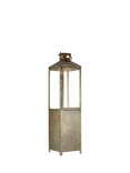 nkuku Asharu Lantern Candle Holder, Metallic