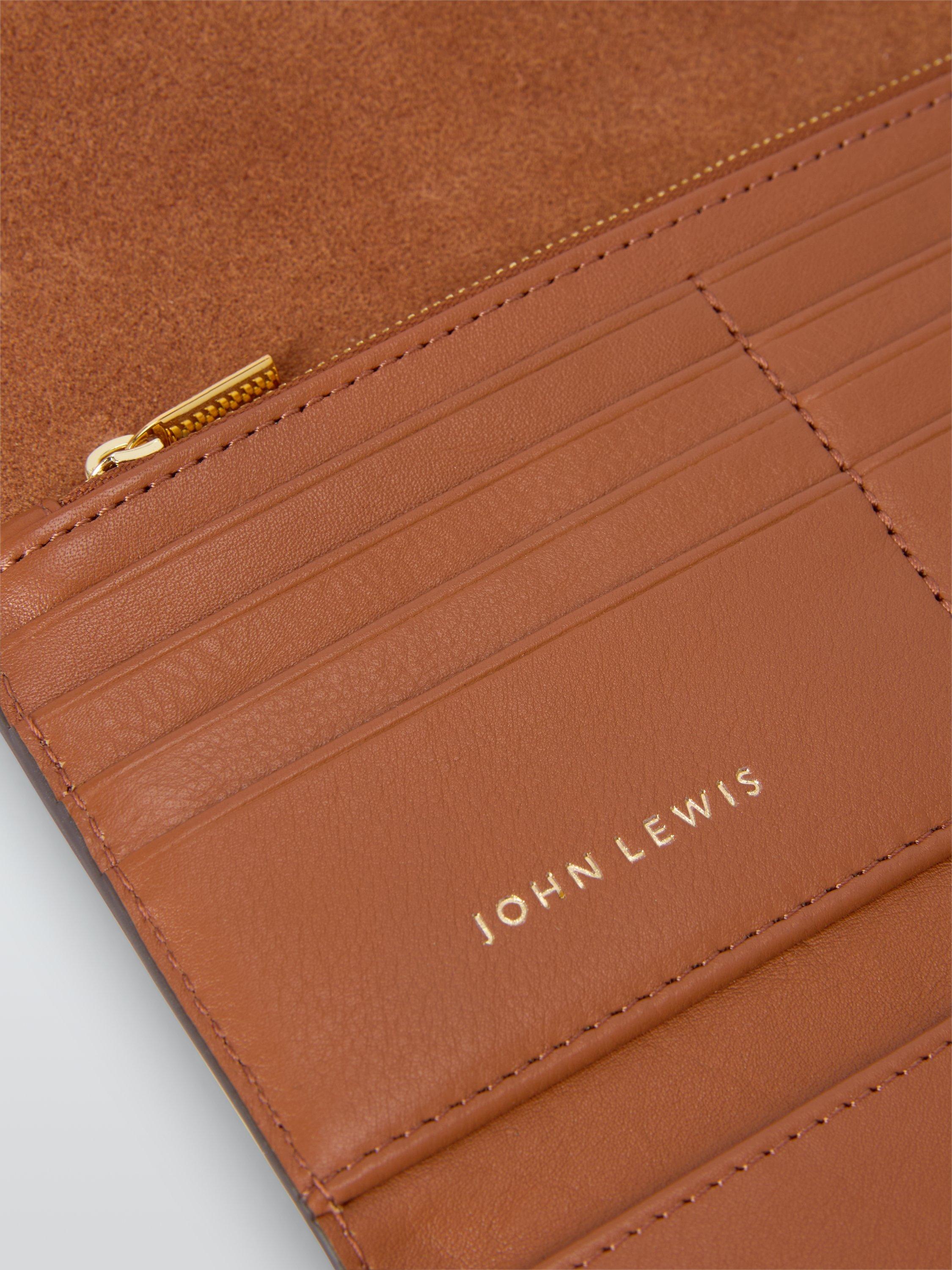 Product image 4 of 4, which shows John Lewis Ara Leather Purse, Tan