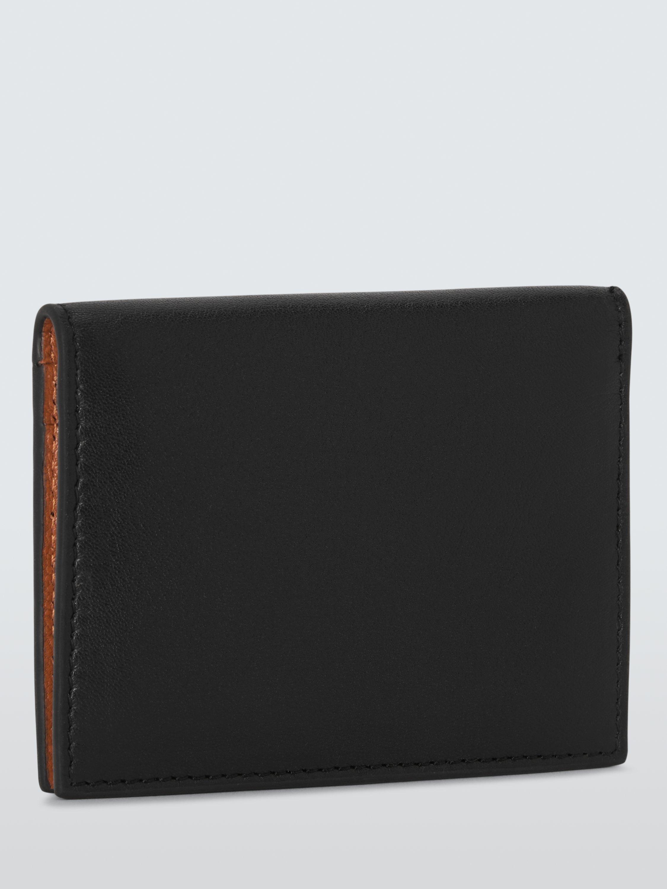 Product image 3 of 4, which shows John Lewis Leather Bifold Card Holder, Black