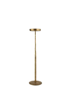 nkuku Sundra Candle Stand, Small, Antique Brass, Antique Brass