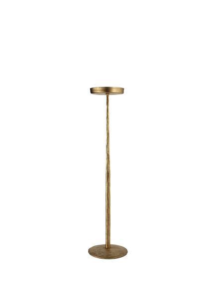 nkuku Sundra Candle Stand, Small, Antique Brass, Antique Brass