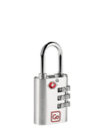 Go Travel TSA Approved Luggage 3-Digit Classic Combination Padlock, Silver