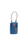 Go Travel TSA Approved Luggage 3-Digit Combination Cable Padlock, Pack of 2, Blue