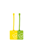 Go Travel Luggage Tags, Pack of 2, Yellow/Green