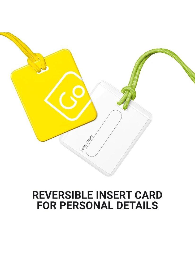 Go Travel Luggage Tags, Pack of 2, Yellow/Green