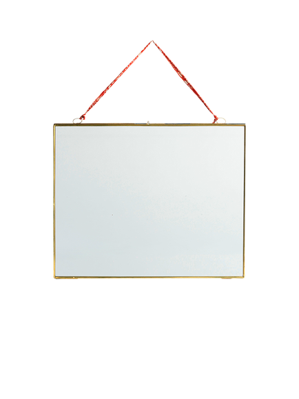 nkuku Kiko Landscape Photo Frame, Antique Brass, Antique Brass