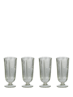 nkuku Sigiri Tall Wine Glass, Set of 4, 250ml, Clear, Clear