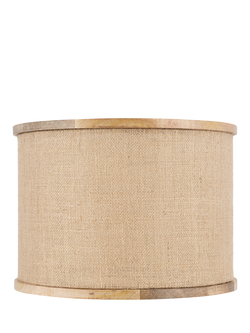 nkuku Darat Jute & Mango Wood Lampshade, 35cm, Natural, Natural