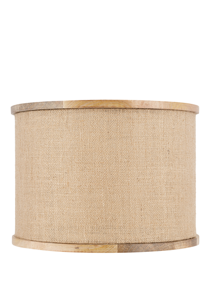 nkuku Darat Jute & Mango Wood Lampshade, 35cm, Natural, Natural