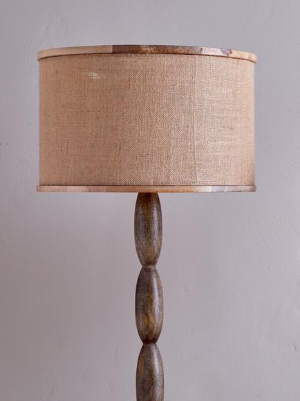 nkuku Darat Jute & Mango Wood Lampshade, 35cm, Natural - view 2, Natural