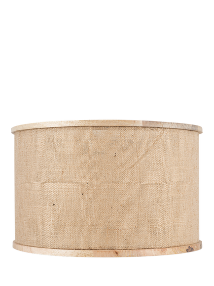 nkuku Darat Jute & Mango Wood Lampshade, 25cm, Natural, Natural