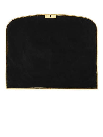 nkuku Almora Arched Metal Frame Wall Mirror, 65 x 80cm, Antique Brass - view 2, Antique Brass