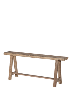 nkuku Ibo Long Bench, Natural - view 2, Natural