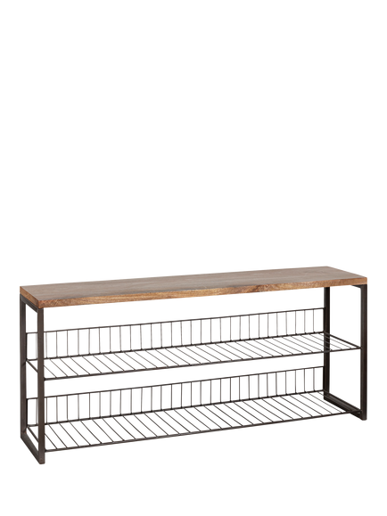 nkuku Kiyoma Low Shelving Unit, Natural - view 2, Natural