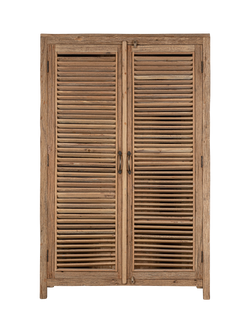 nkuku Ibo Slatted Cabinet, Large, Natural, Natural