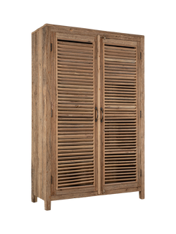 nkuku Ibo Slatted Cabinet, Large, Natural - view 2, Natural