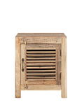 nkuku Ibo Slatted Cabinet, Small, Natural