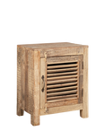 nkuku Ibo Slatted Cabinet, Small, Natural