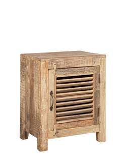 nkuku Ibo Slatted Cabinet, Small, Natural - view 2, Natural