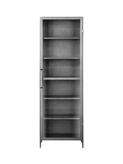 nkuku Takua Display Cabinet, Dark Grey, Dark Grey