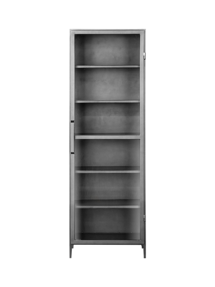 nkuku Takua Display Cabinet, Dark Grey, Dark Grey
