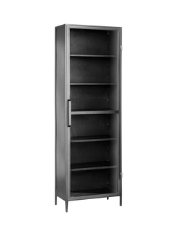 nkuku Takua Display Cabinet, Dark Grey - view 2, Dark Grey