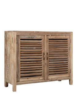 nkuku Ibo Slatted Sideboard, Natural - view 2, Natural