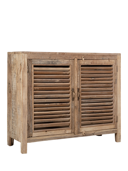 nkuku Ibo Slatted Sideboard, Natural - view 2, Natural
