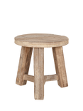nkuku Ibo Round Side Table, Natural