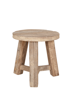 nkuku Ibo Round Side Table, Natural - view 2, Natural
