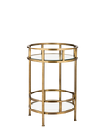 nkuku Nakuru Drinks Table, Brass