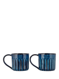 nkuku Moda Mug, Set of 2, 300ml, Deep Blue