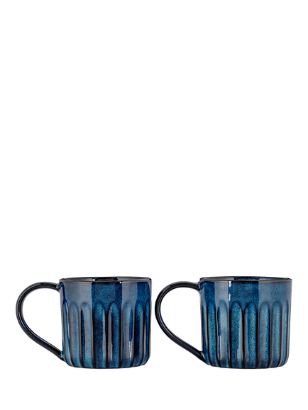 nkuku Moda Mug, Set of 2, 300ml, Deep Blue, Deep Blue