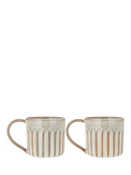 nkuku Moda Mug, Set of 2, 300ml, Natural, Natural