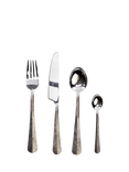 nkuku Osko Stainless Steel Cutlery Set, 16 Piece/4 Place Settings, Silver