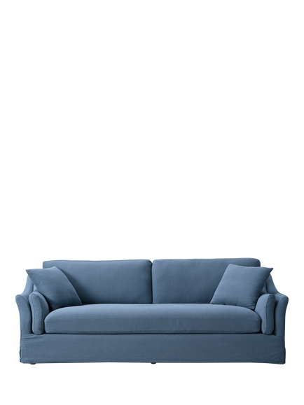 John Lewis Bude Grand 4 Seater Sofa, Ocean Linen