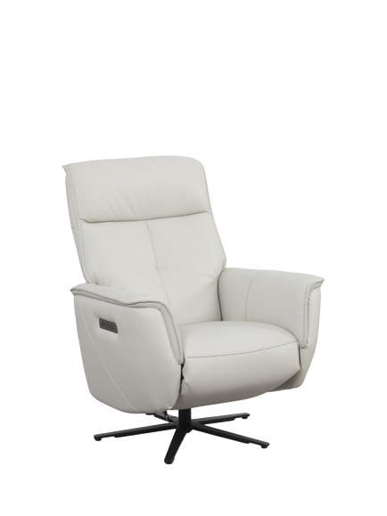 John Lewis Float Zero Gravity Power Recliner Leather Chair, Natural Leather