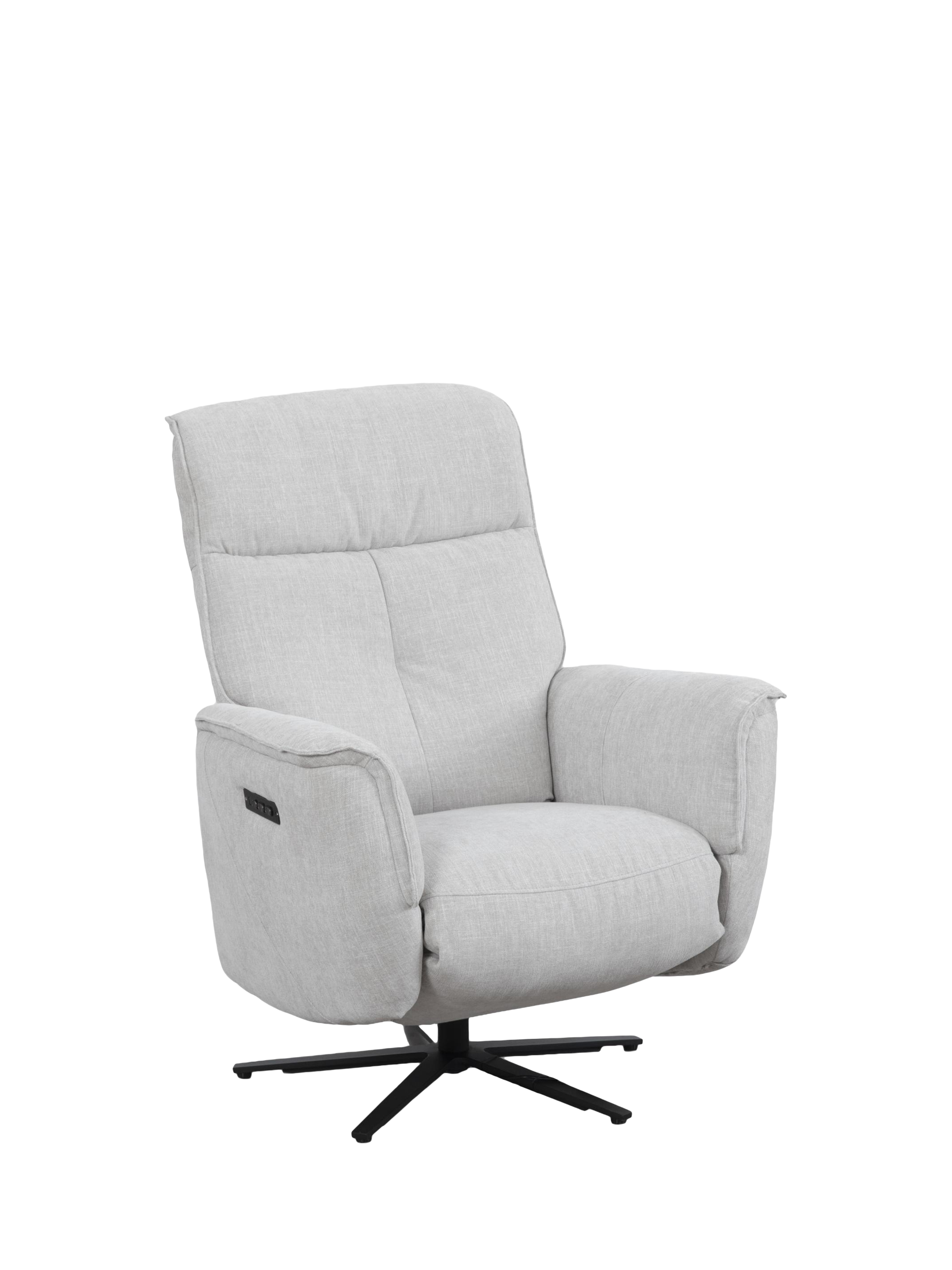 Float Range, John Lewis Float Zero Gravity Power Recliner Chair, Grey Chenille