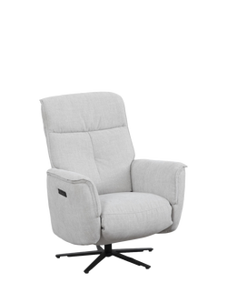 John Lewis Float Zero Gravity Power Recliner Chair, Grey Chenille