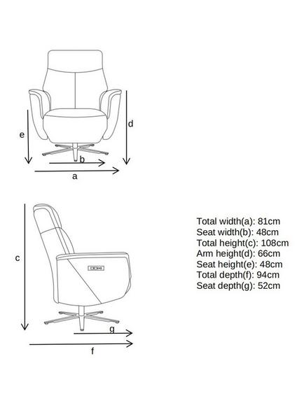 John Lewis Float Zero Gravity Power Recliner Chair - view 2, Grey Chenille