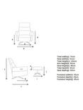 John Lewis Relaxed Recliner Armchair & Footstool, Metal Leg