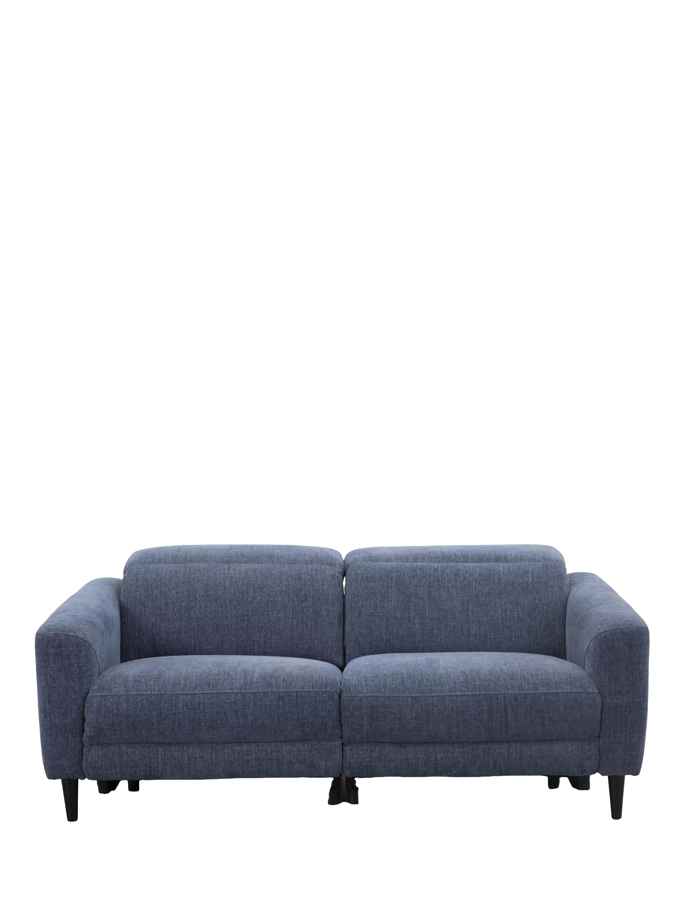 John Lewis Glide Large 3 Seater Recliner Sofa, Navy Chenille
