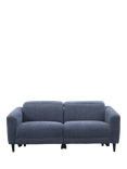 John Lewis Glide Large 3 Seater Recliner Sofa, Navy Chenille