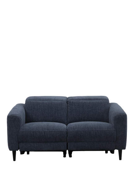 John Lewis Glide Small 2 Seater Recliner Sofa, Navy Chenille, Navy Chenille