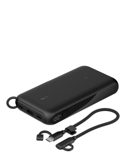 Belkin 20W USB-C Portable Power Bank with Display, 20K, Black - view 2, Black