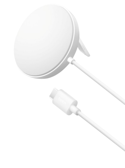 Belkin BoostCharge Pro Magnetic Wireless Charging Pad with Qi2, 15W, White, White